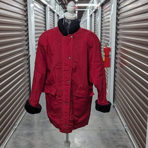 Buddy Bates Jackets & Blazers - Vintage Buddy Bates Size 8 Red Nylon Jacket with‎ Black Trim 90s Y2K Gorpcore